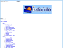Tablet Screenshot of coachingtoolbox.net